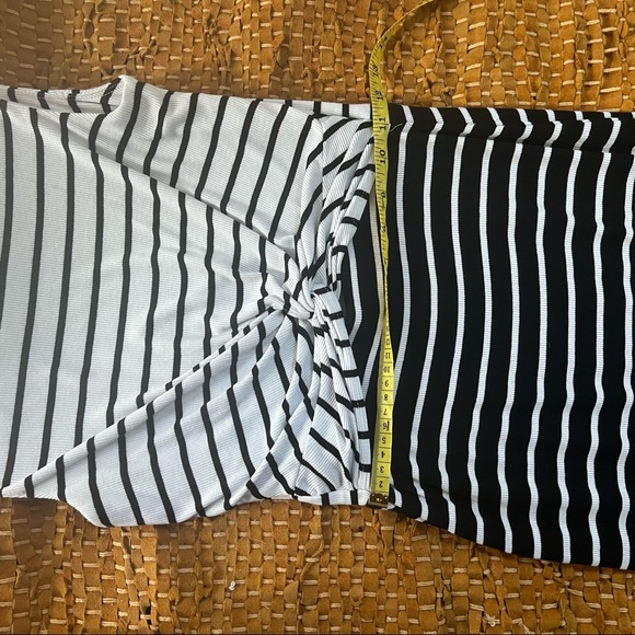 Bailey 44 Striped Cut Out Midi Dress - Picture 6 of 10